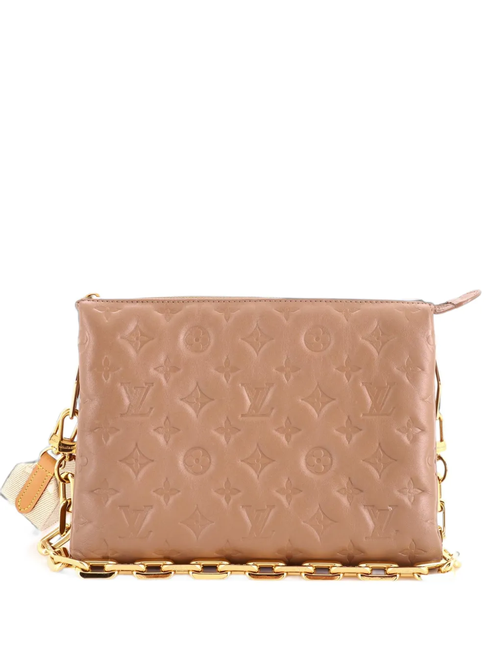 Louis Vuitton Pre-Owned Coussin Bag Monogram Embossed Lambskin PM crossbody bag - Toni neutri