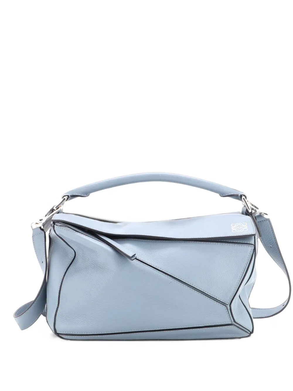 Loewe Pre-Owned Puzzle Bag Leather Medium shoulder bag - Blau
