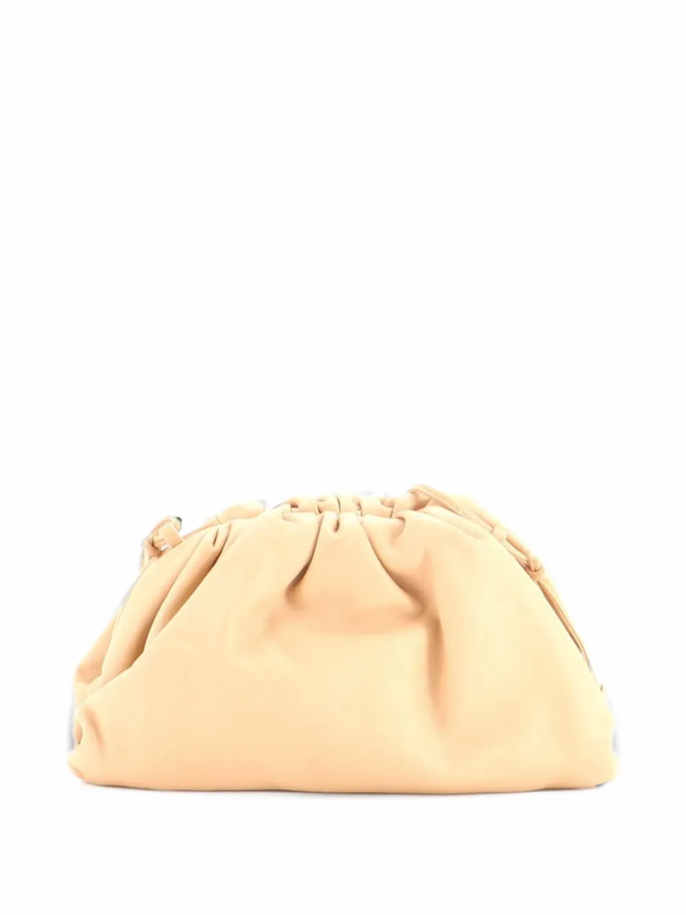 Bottega Veneta Pre-Owned The Pouch Leather Mini crossbody bag - Nude