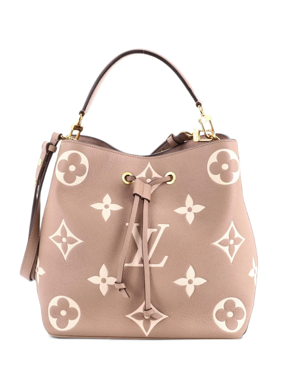 Louis Vuitton Pre-Owned NeoNoe Handbag Bicolor Monogram Empreinte Giant MM bucket bag - Grey