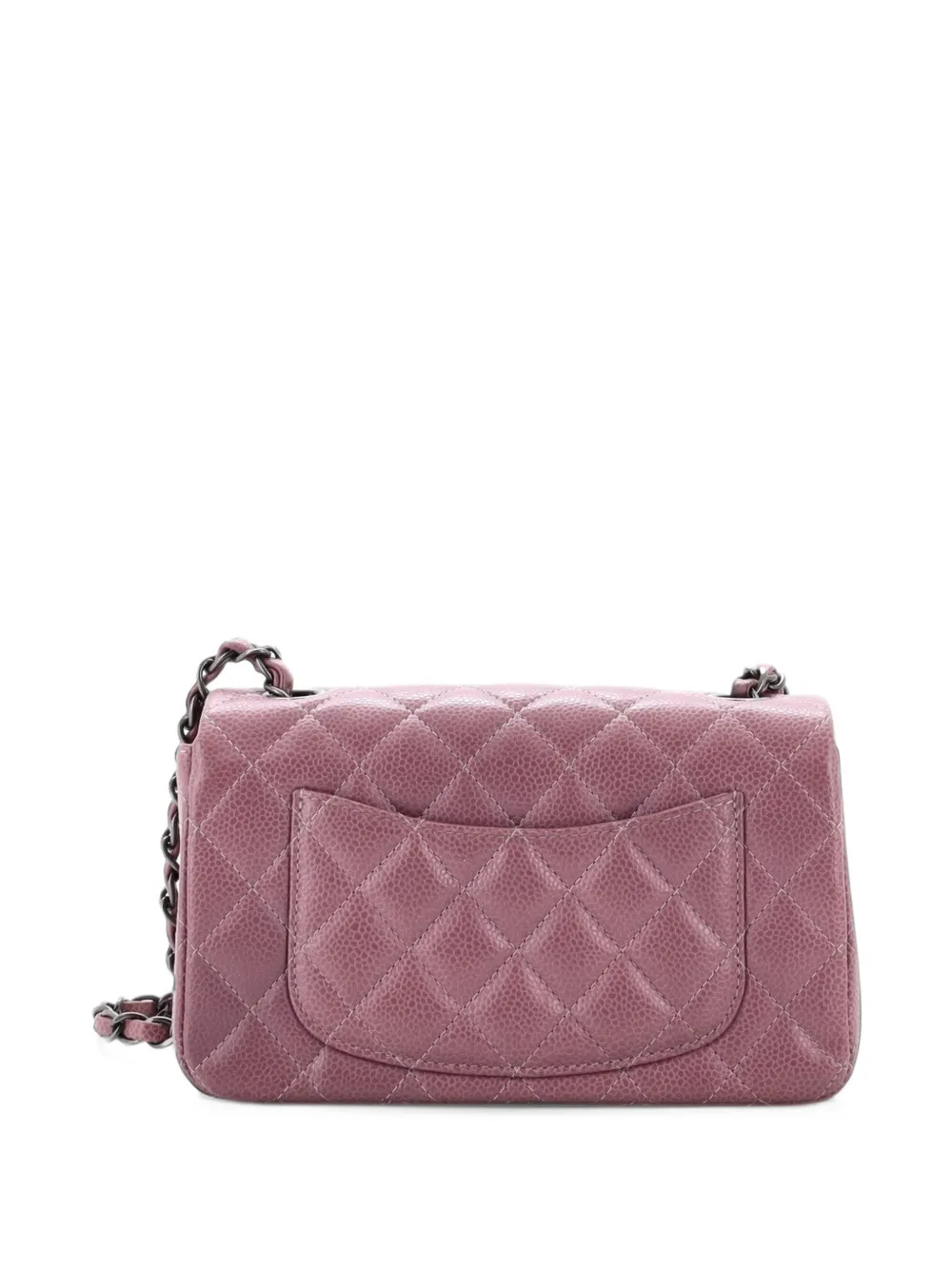 CHANEL Pre-Owned Classic Single Flap Bag Quilted Caviar Mini crossbody bag - Rosa