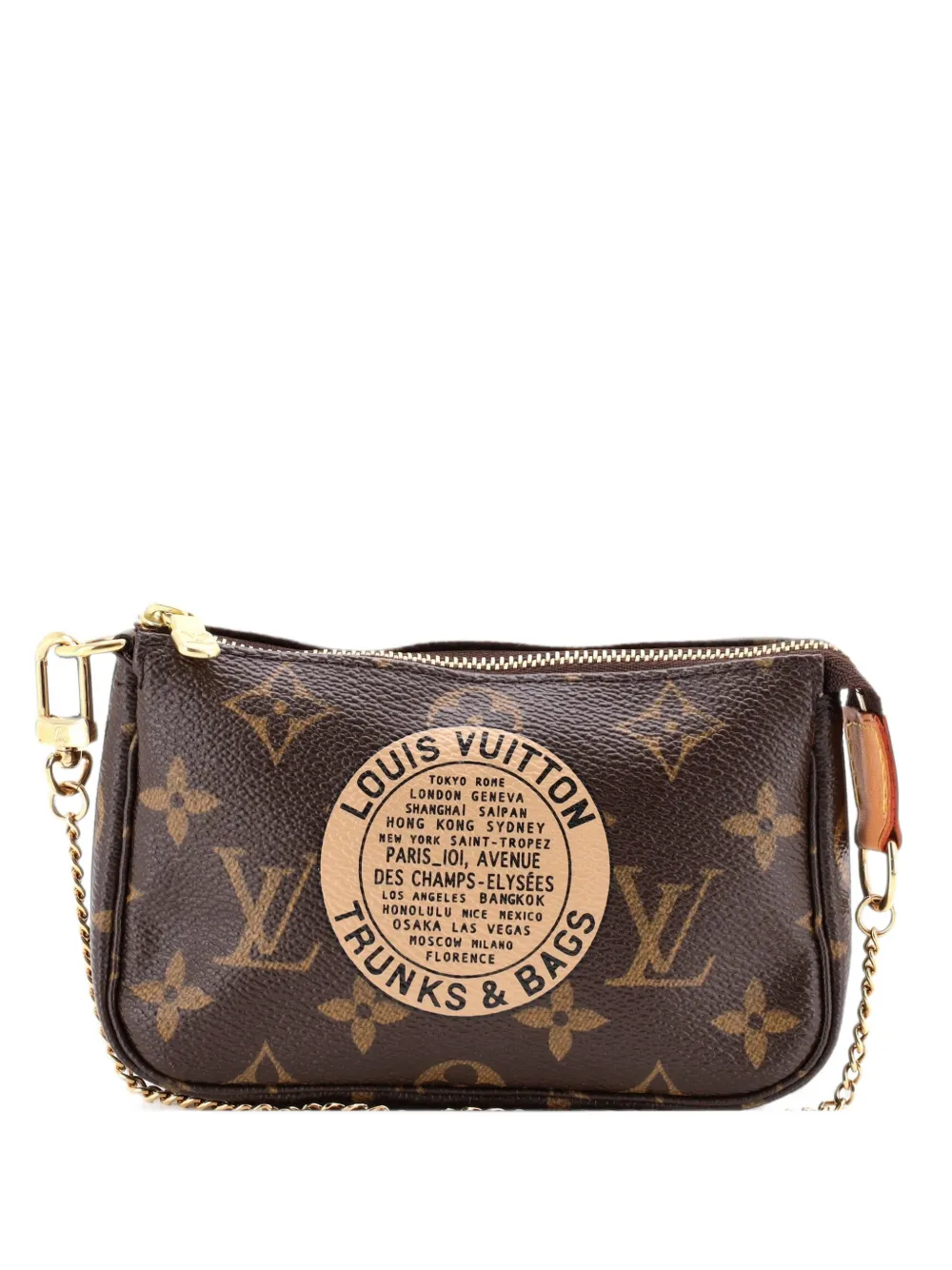 Louis Vuitton Pre-Owned Pochette Accessoires Limited Edition Monogram Canvas Mini clutch bag - Braun