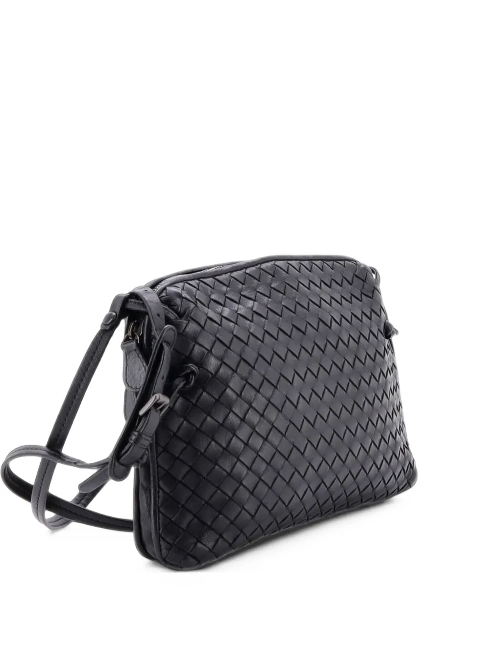 Bottega Veneta Pre-Owned Nodini Intrecciato Nappa Small crossbody bag - Schwarz