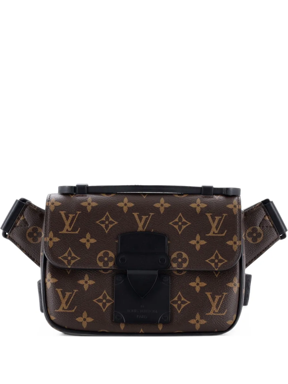 Louis Vuitton Pre-Owned S Lock Sling Bag Macassar Monogram Canvas belt bag - Nero