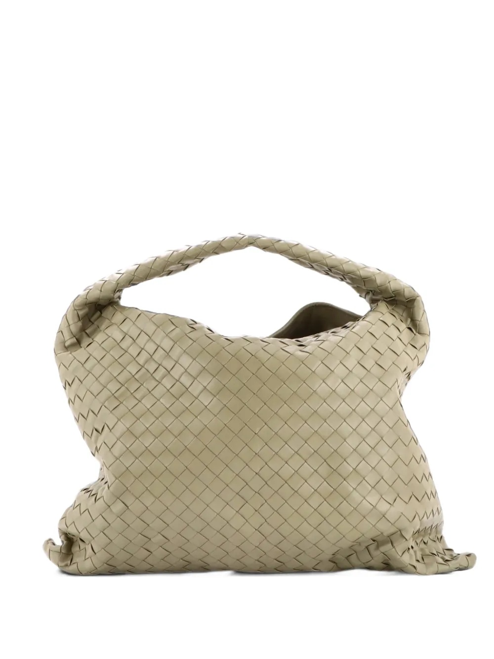 Bottega Veneta Pre-Owned Hop Intrecciato Leather Large hobo bag - Nude