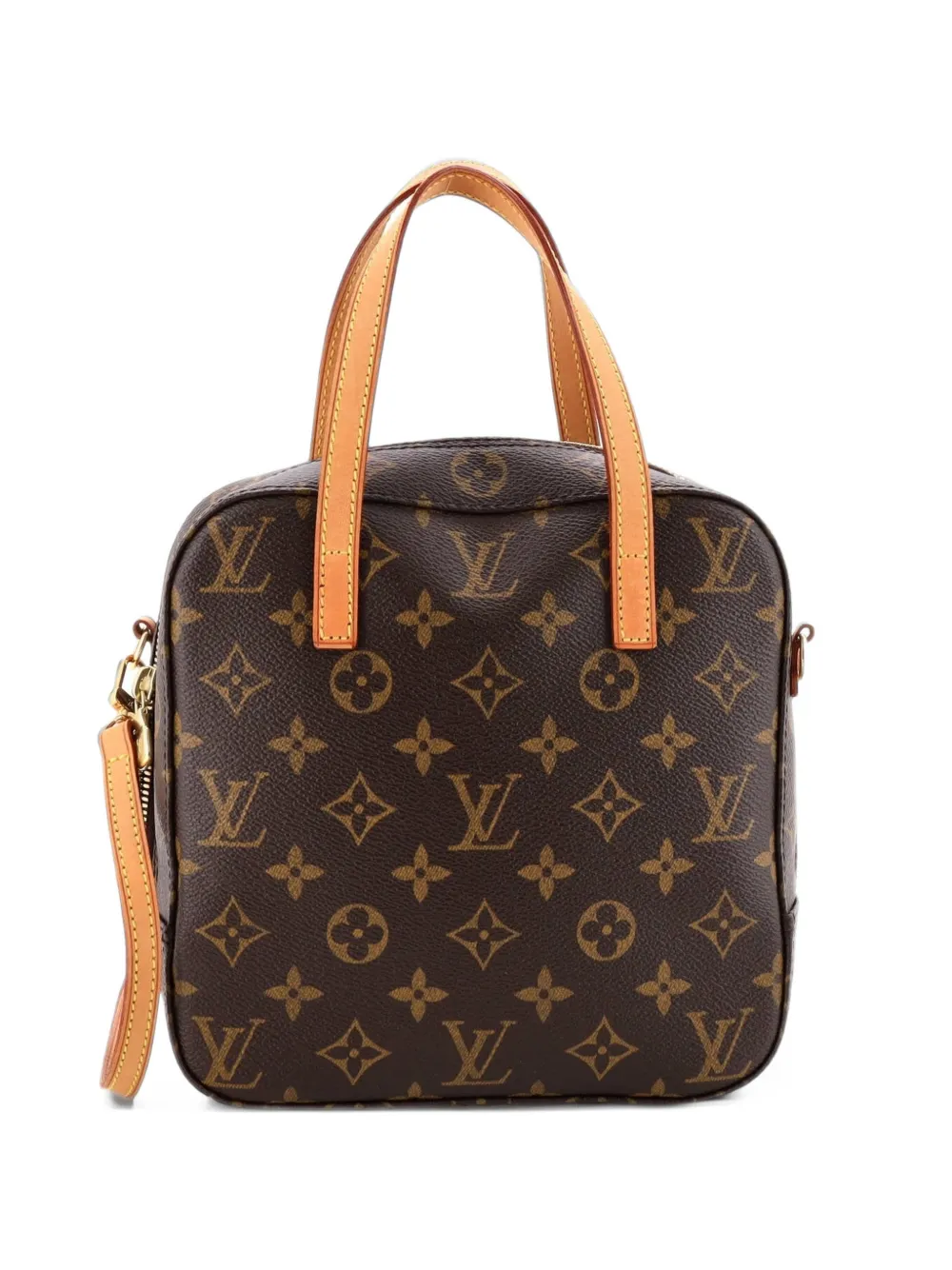 Louis Vuitton Pre-Owned Spontini Handbag Monogram Canvas satchel - Brown
