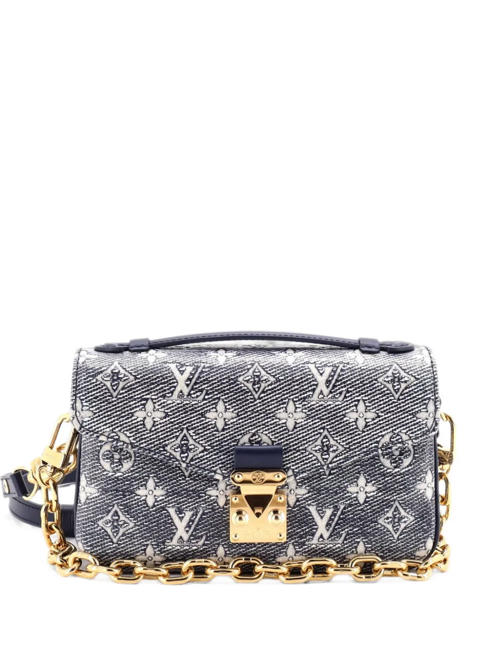 Louis Vuitton Pre-Owned Pochette Metis Monoglam Jacquard Canvas East West shoulder bag - Blu