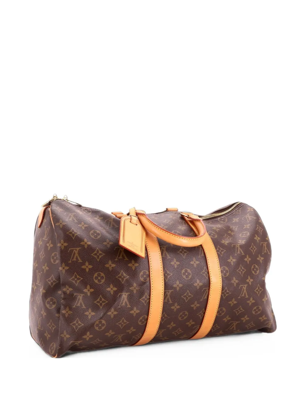 Louis Vuitton Pre-Owned Keepall Bag Monogram Canvas 45 satchel - Braun
