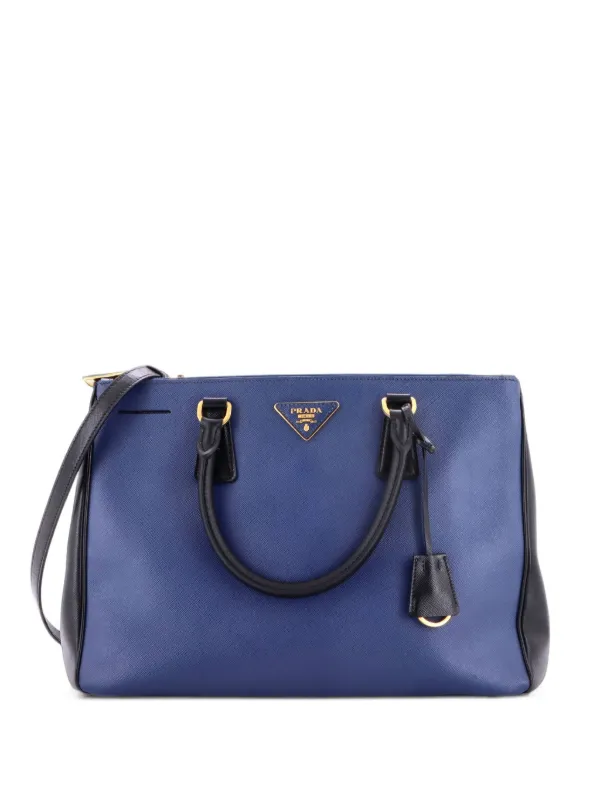 Prada Pre-Owned バイカラー ダブルジップ ルクス サフィアーノレザー