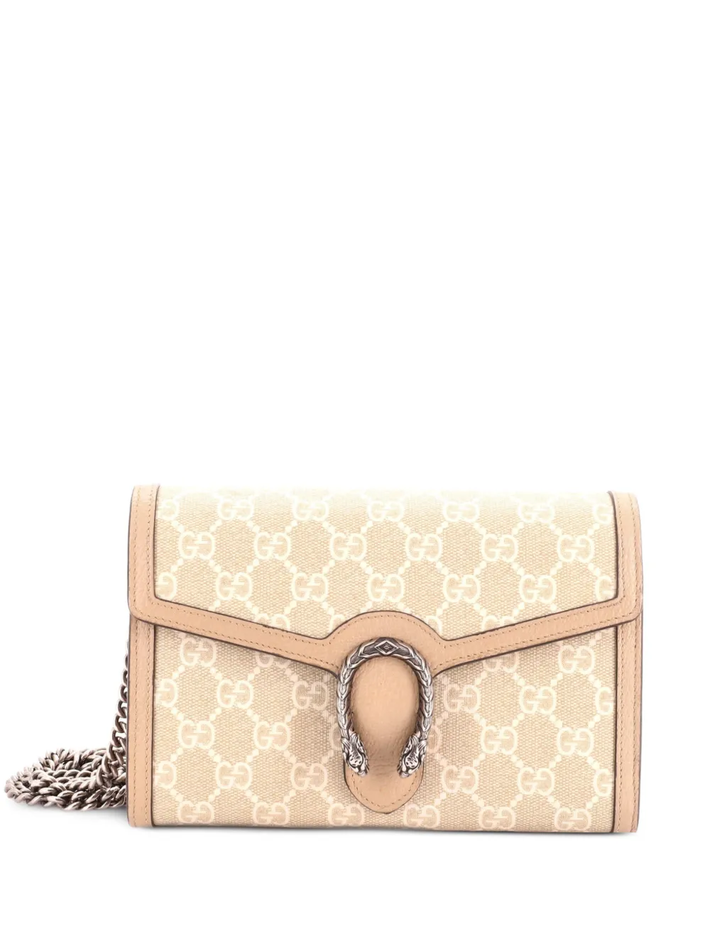 Gucci Pre-Owned Dionysus Chain Wallet GG Coated Canvas Small crossbody bag - Toni neutri