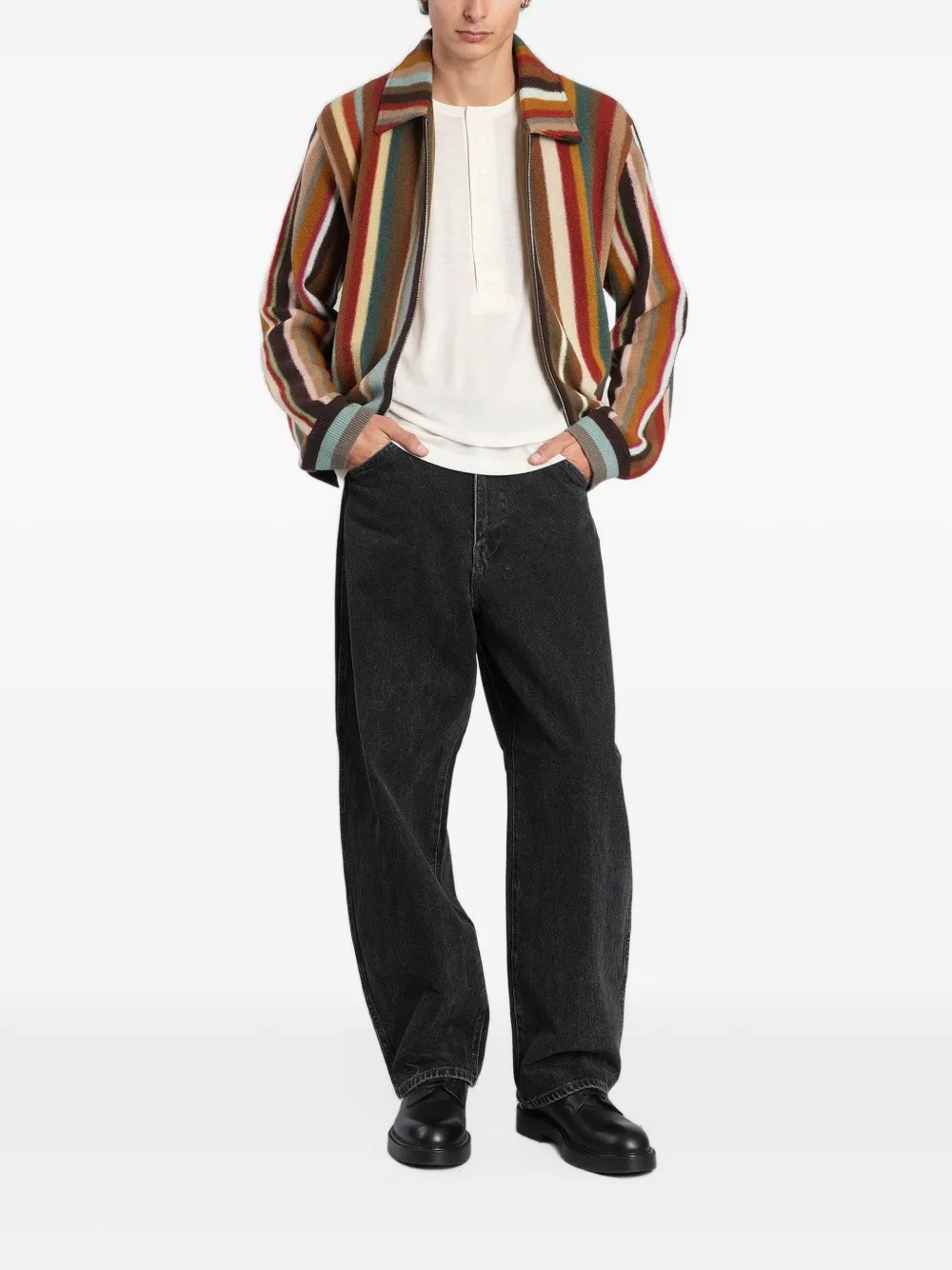Paul Smith button-placket T-shirt Beige
