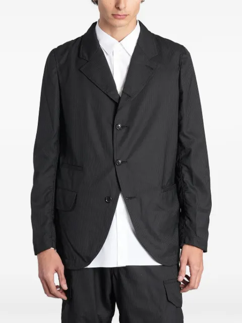 Comme Des Garçons Shirt single-breasted dobby-stripe blazer
