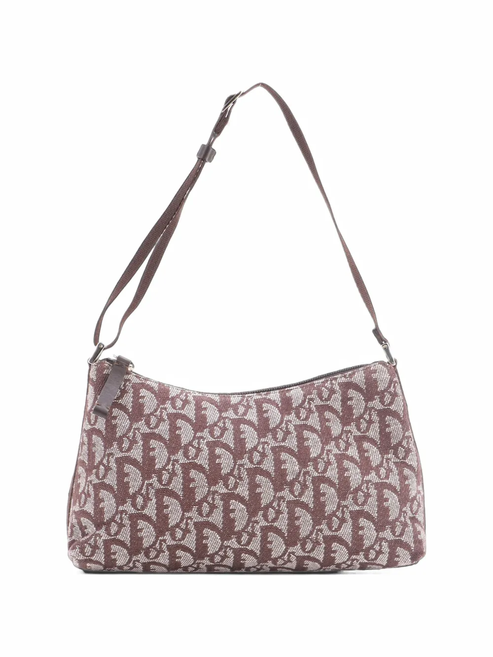 Christian Dior Pre-Owned Vintage Trotter Pochette Shoulder Bag Diorissimo Canvas Small hobo bag - Braun