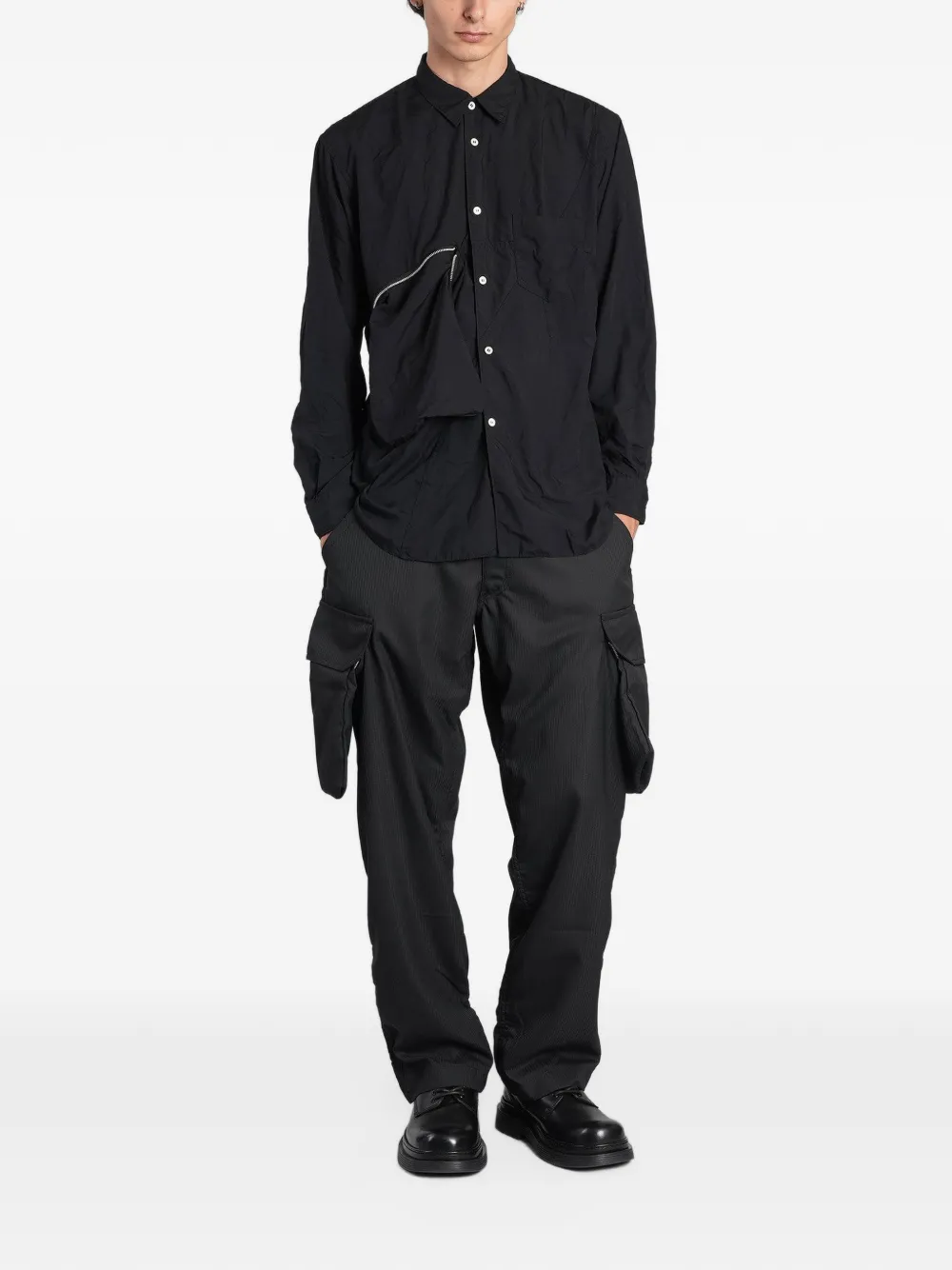 Comme Des Garçons Shirt zip-pocket shirt Zwart