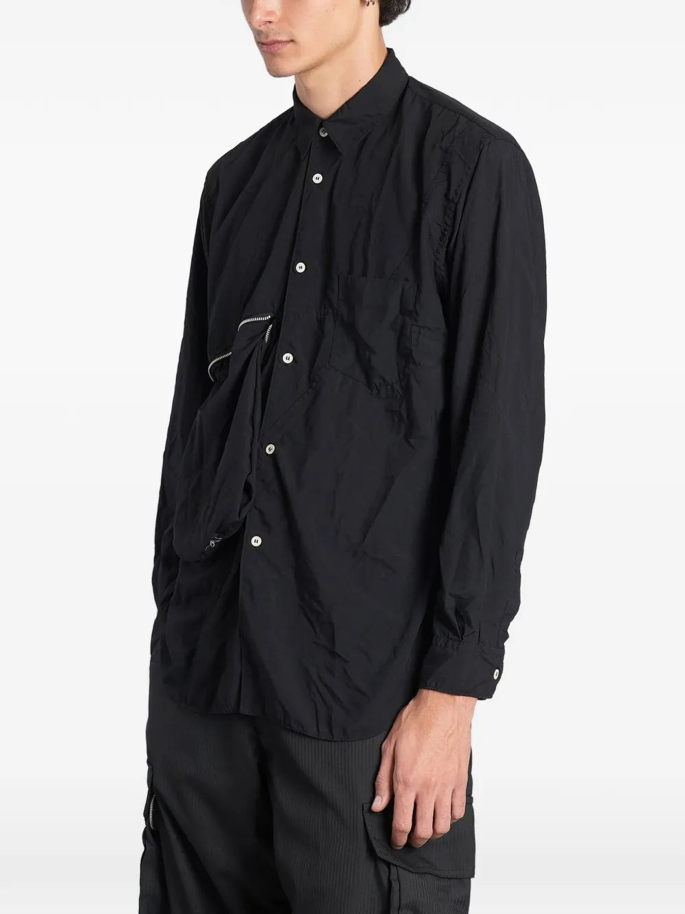 Comme Des Garçons Shirt zip-pocket shirt Zwart