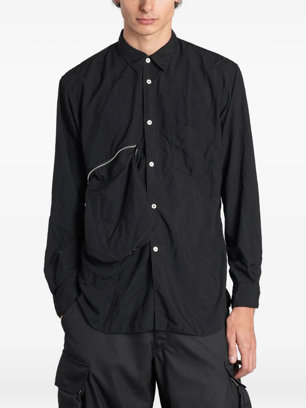 Comme Des Garçons Shirt zip-pocket shirt Zwart