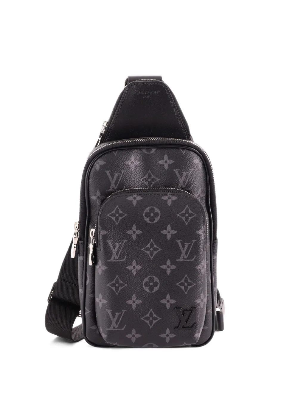 Louis Vuitton Pre-Owned Avenue Sling Bag NM Monogram Eclipse Canvas crossbody bag - Black