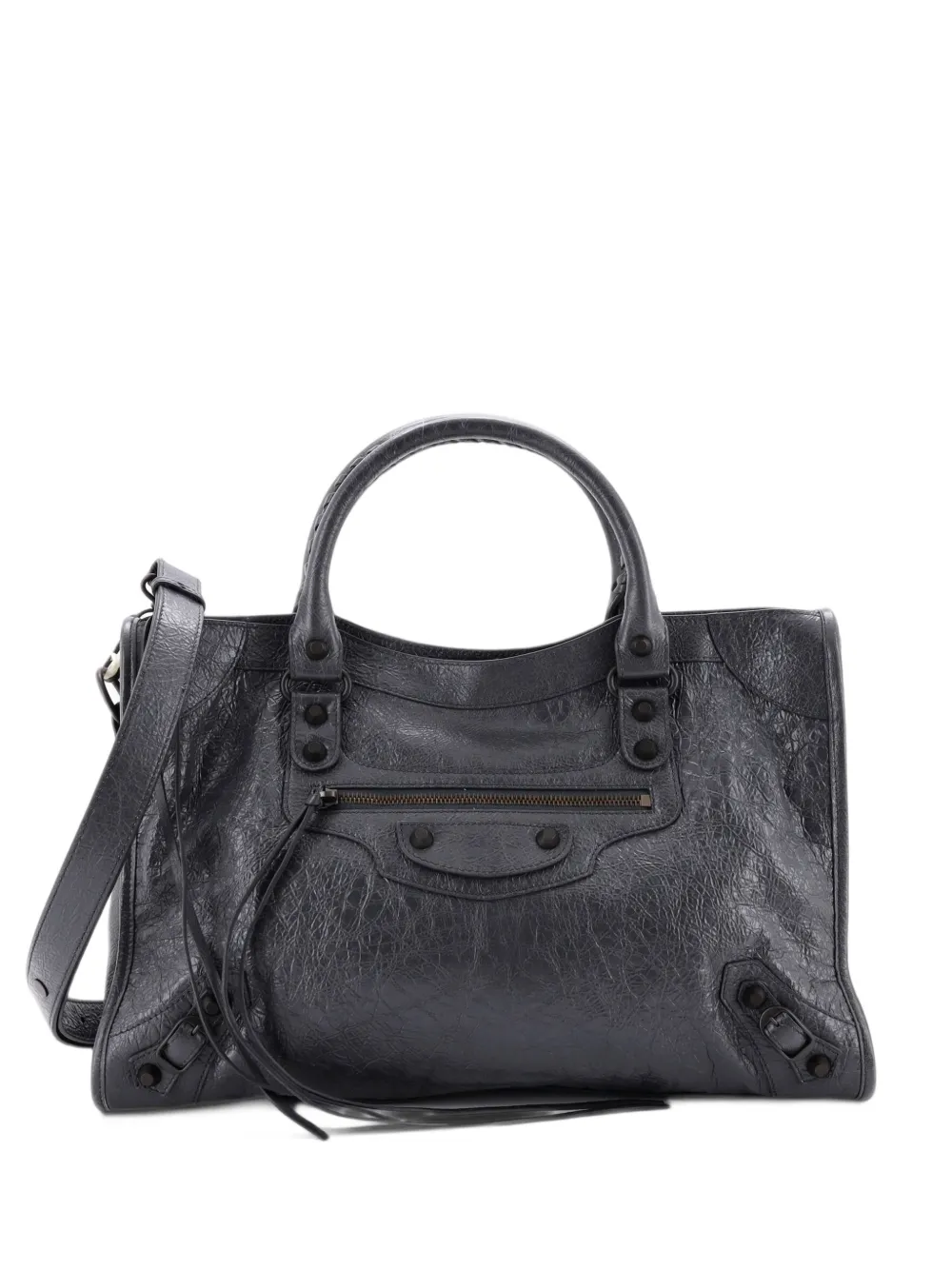 Balenciaga Pre-Owned Le City Bag Leather Medium satchel - Schwarz