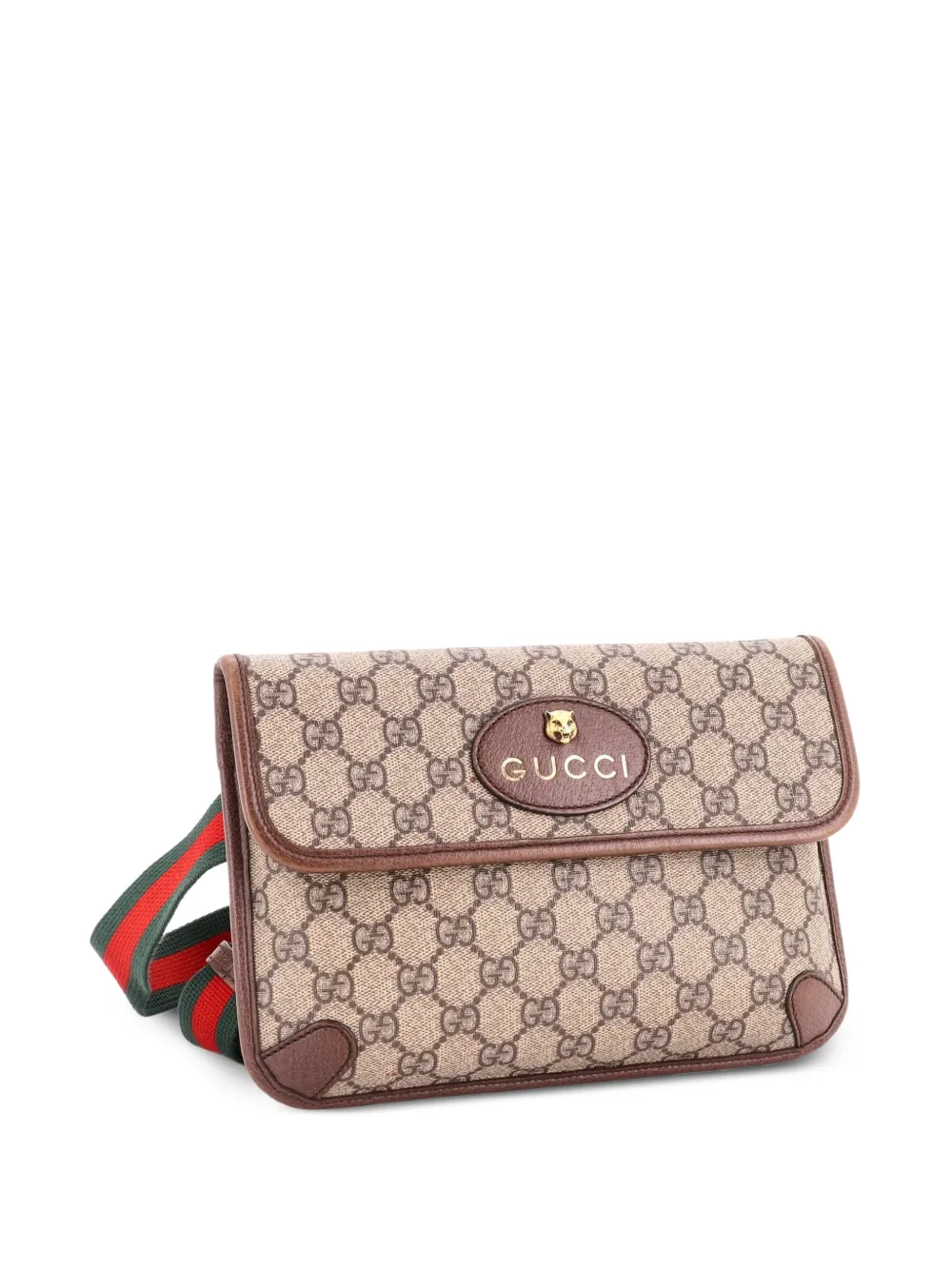 Gucci Pre-Owned Neo Vintage Flap GG Coated Canvas belt bag - Marrone