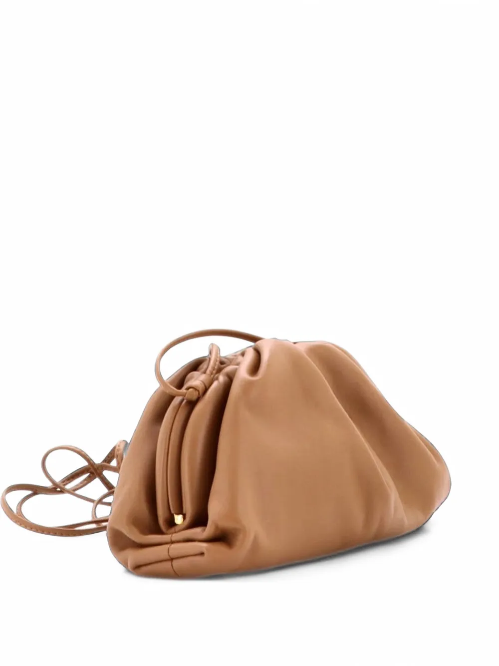 Bottega Veneta Pre-Owned The Pouch Leather Mini crossbody bag - Braun