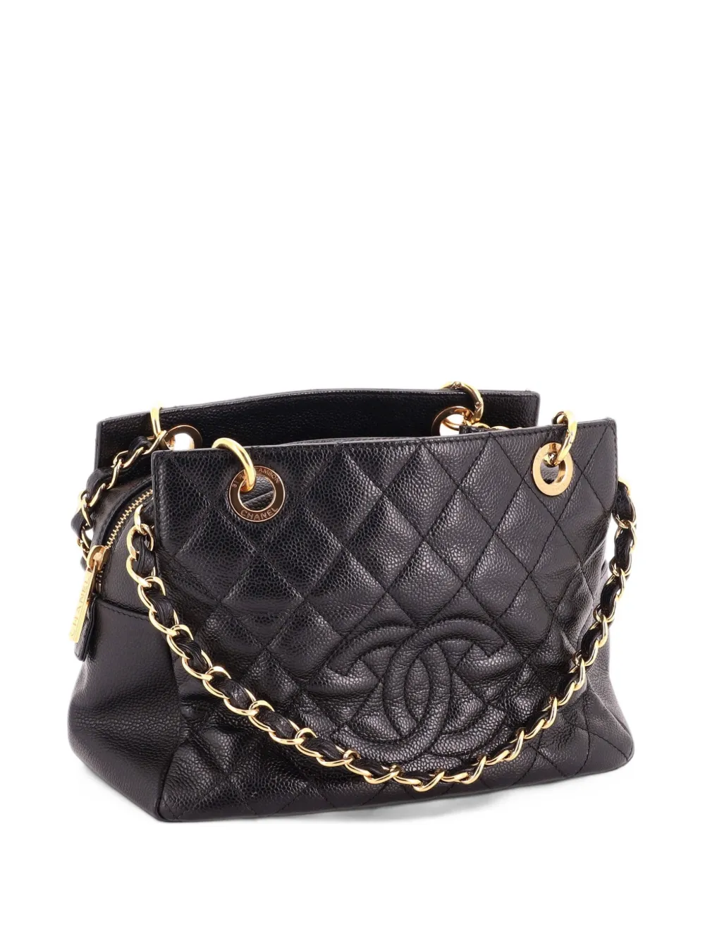 CHANEL Pre-Owned Petite Timeless Quilted Caviar tote bag - Schwarz