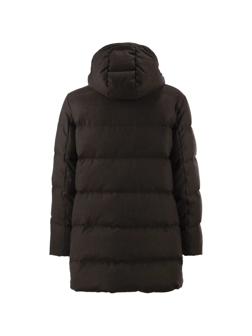 Fay quilted wool down coat Bruin