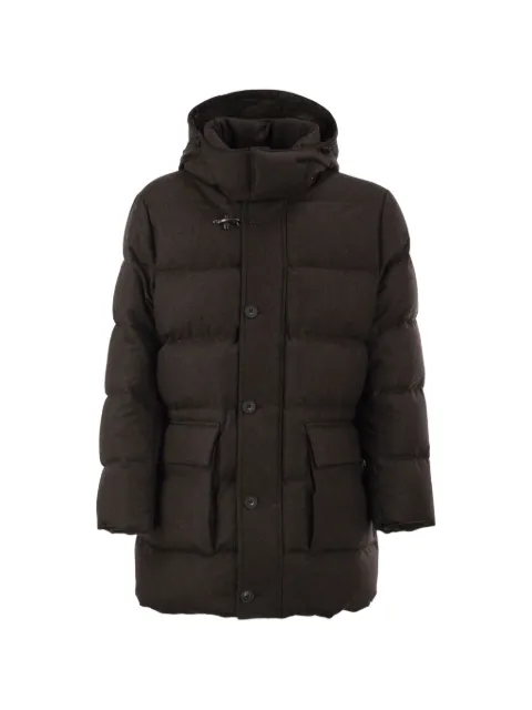 Fay quilted wool down coat