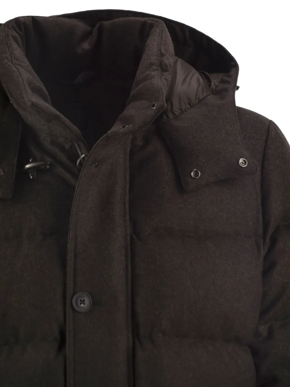 Fay quilted wool down coat Bruin