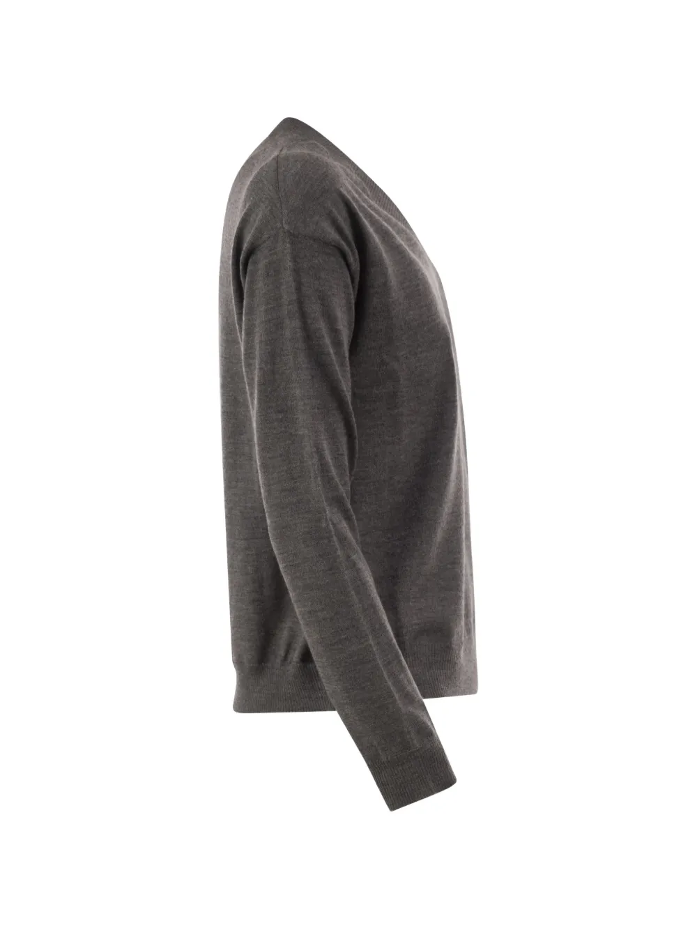 Weekend Max Mara Fiocchi fine-knit V-neck sweater Grijs