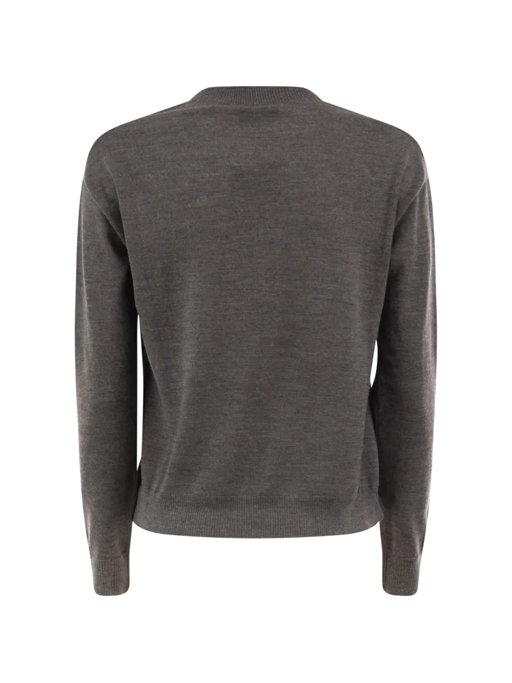 Weekend Max Mara Fiocchi fine-knit V-neck sweater Grijs