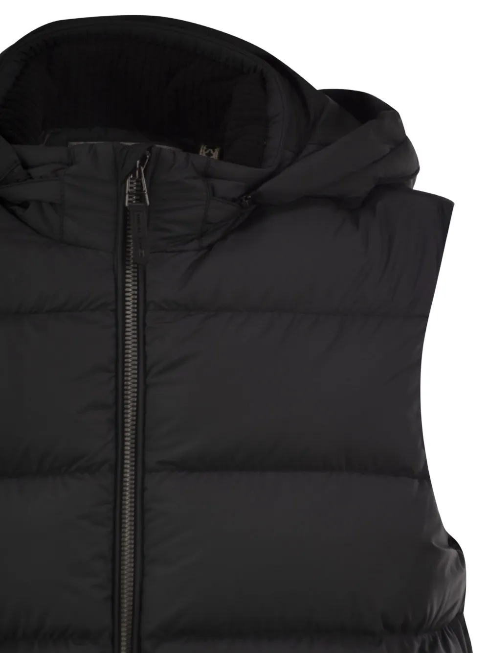 CAPE HORN Perdido hooded quilted gilet Zwart