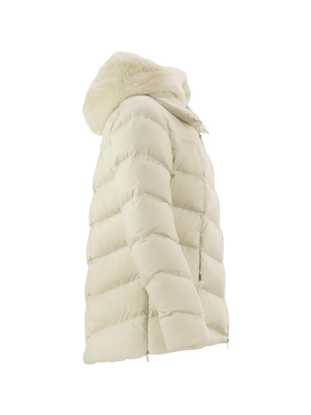 CAPE HORN Alvarez chevron-quilted down jacket Wit