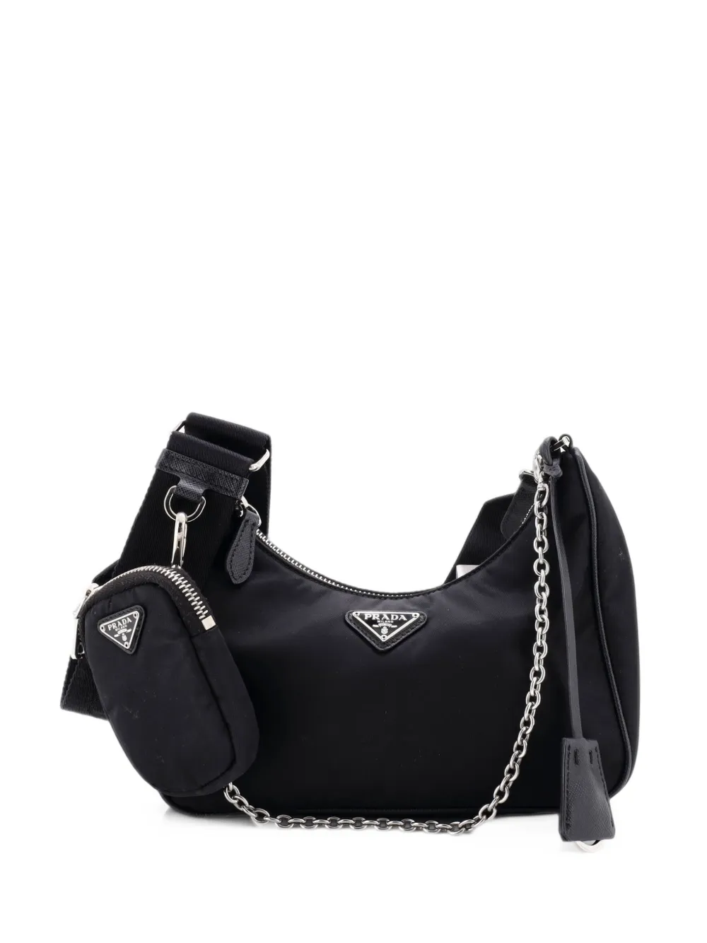 Prada Pre-Owned Re-Edition 2005 Shoulder Bag Tessuto Small crossbody bag - Nero