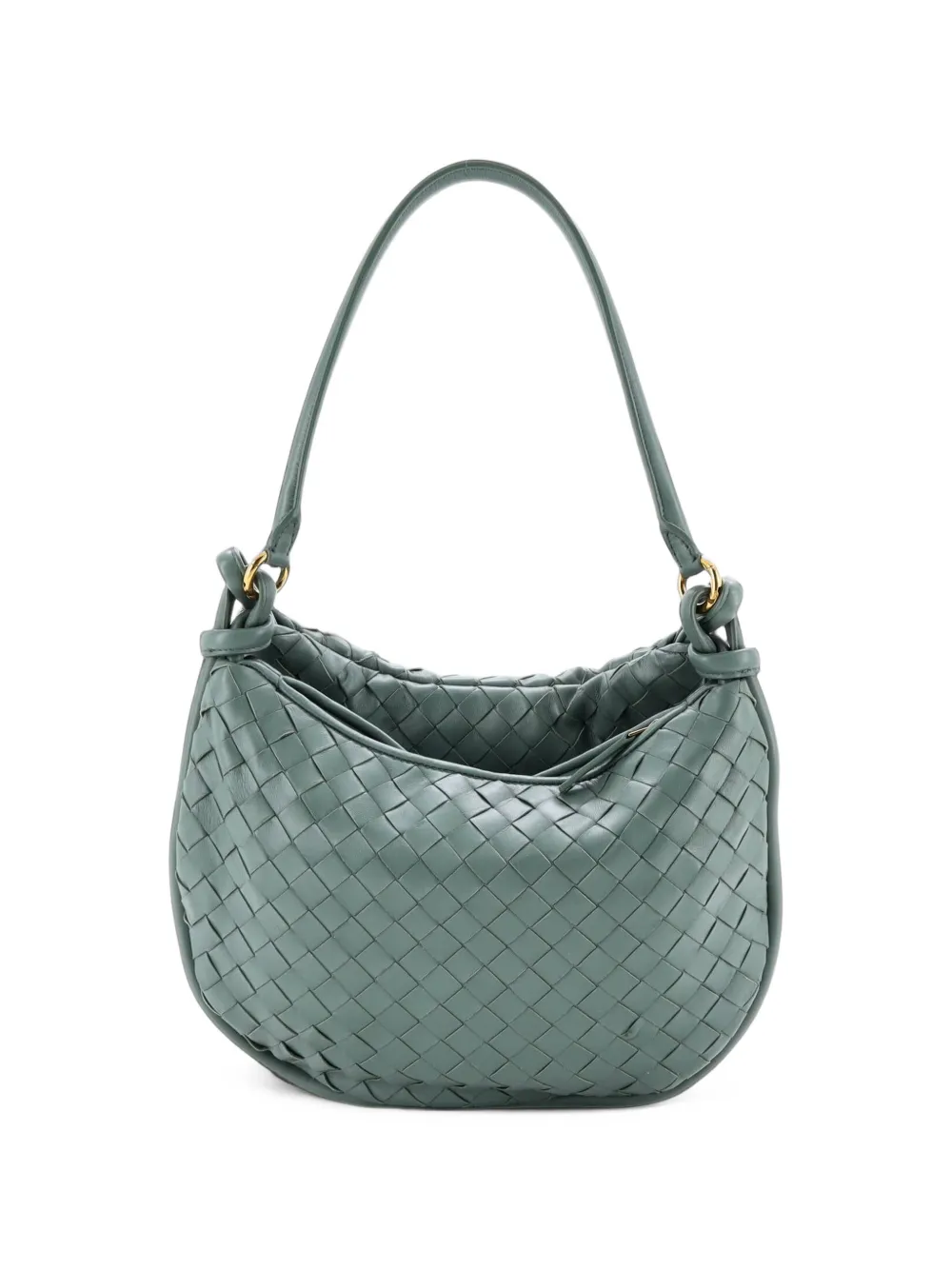 Bottega Veneta Pre-Owned Gemelli Intrecciato Leather Medium shoulder bag - Grün
