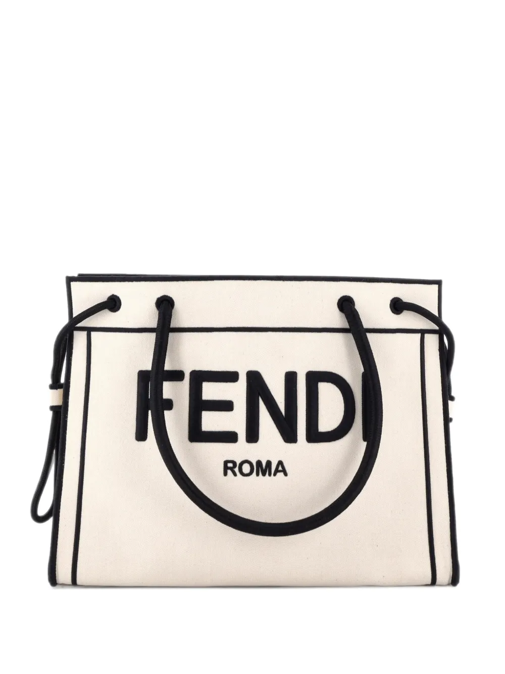 Fendi Pre-Owned Roma Shopper Canvas Small tote bag - Schwarz