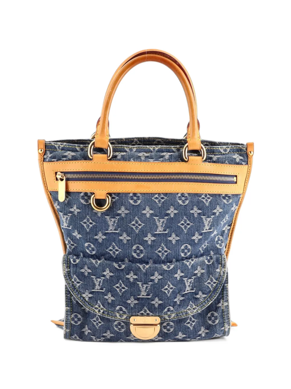 Louis Vuitton Pre-Owned Sac Plat Bag Denim tote bag - Blu