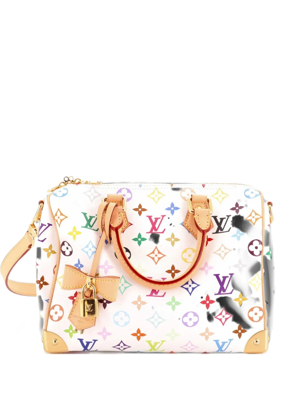Louis Vuitton Pre-Owned x Takashi Murakami Speedy Soft Bandouliere Bag Monogram Multicolor 25 satchel - Weiß