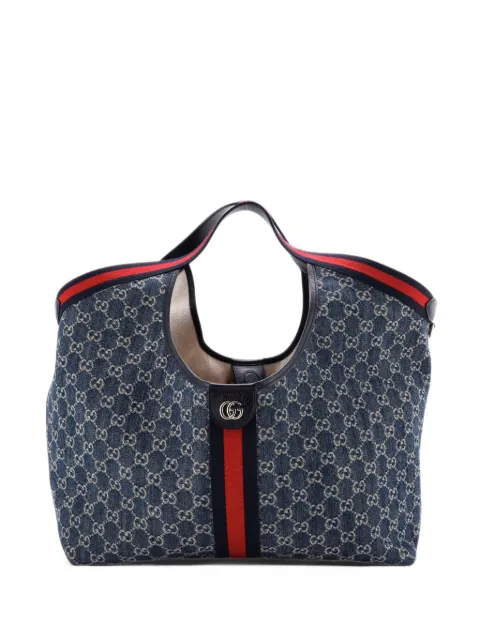 Gucci Pre-Owned grand sac cabas GG Giglio en jean