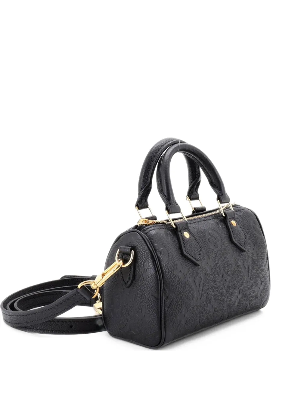 Louis Vuitton Pre-Owned Speedy Bandouliere NM Bag Monogram Empreinte Leather Nano travel bag - Nero