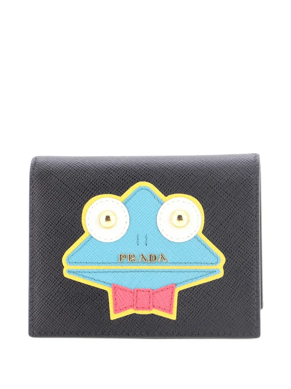 Prada Pre-Owned Frog Wallet Leather Compact small wallets - Schwarz