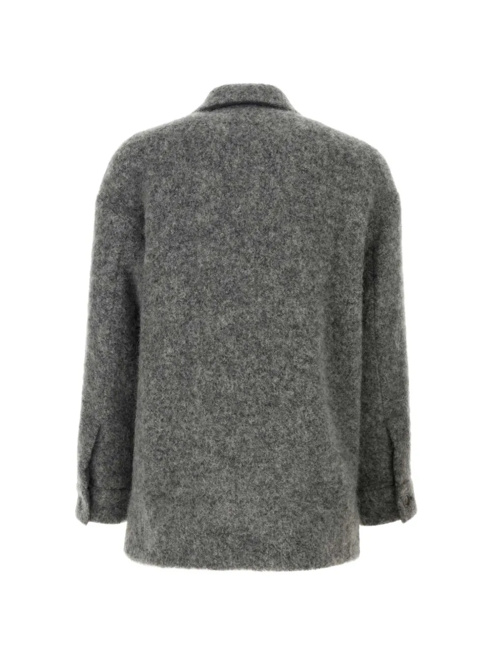 Dolce & Gabbana brushed-finish shirt jacket Grijs