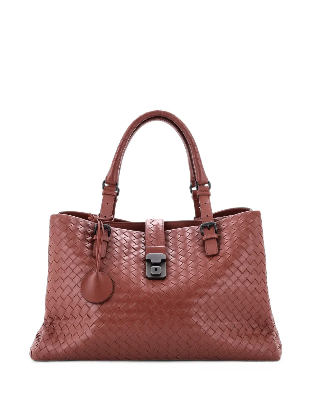 Bottega Veneta Pre-Owned Roma Bag Intrecciato Nappa Medium tote bag - Braun