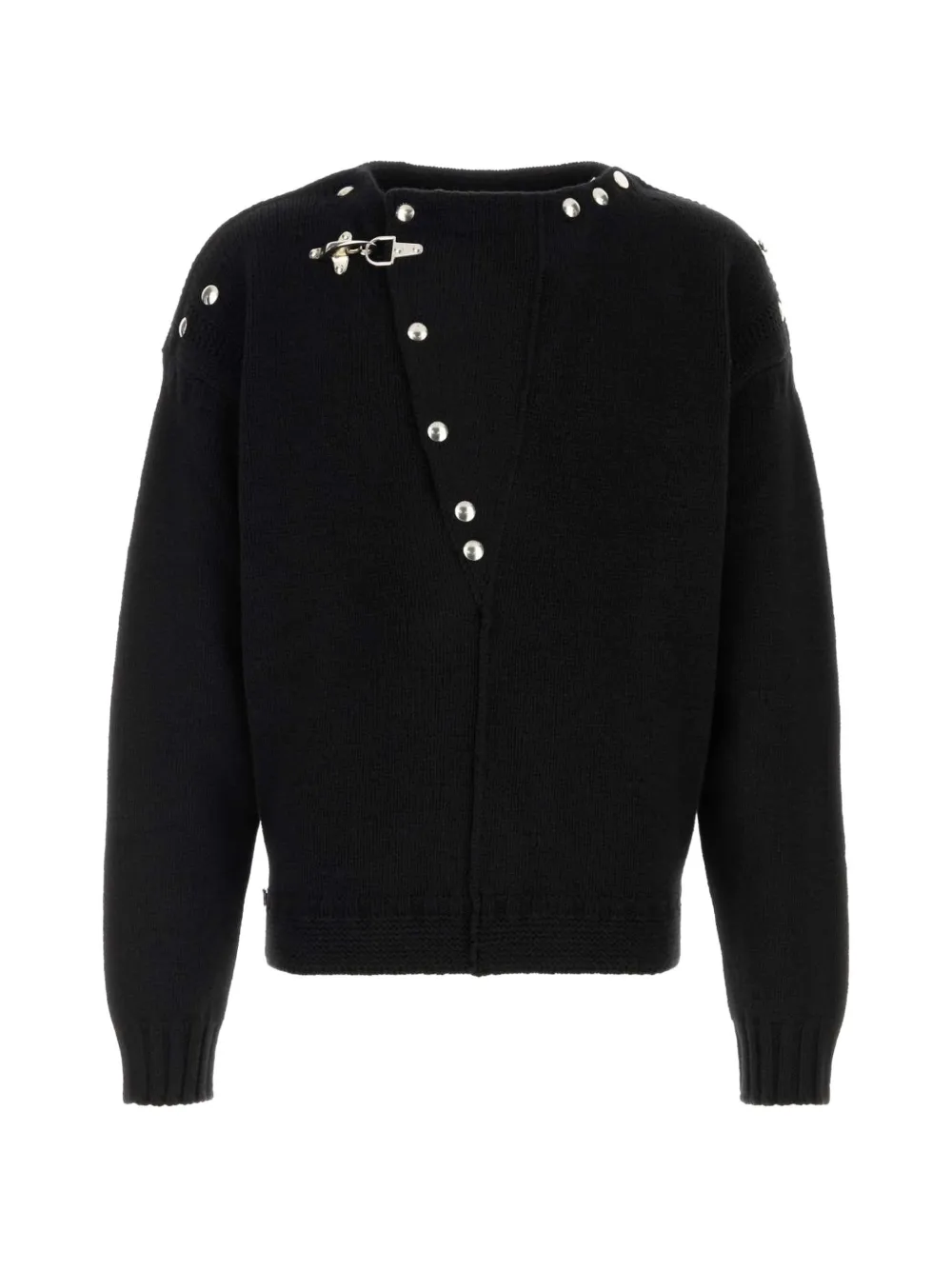 Marni stud-embellished clasp-fastening cardigan - Schwarz