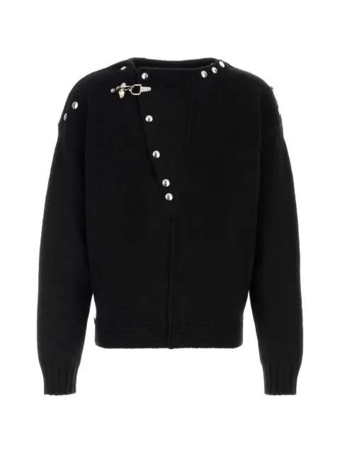 Marni stud-embellished clasp-fastening cardigan