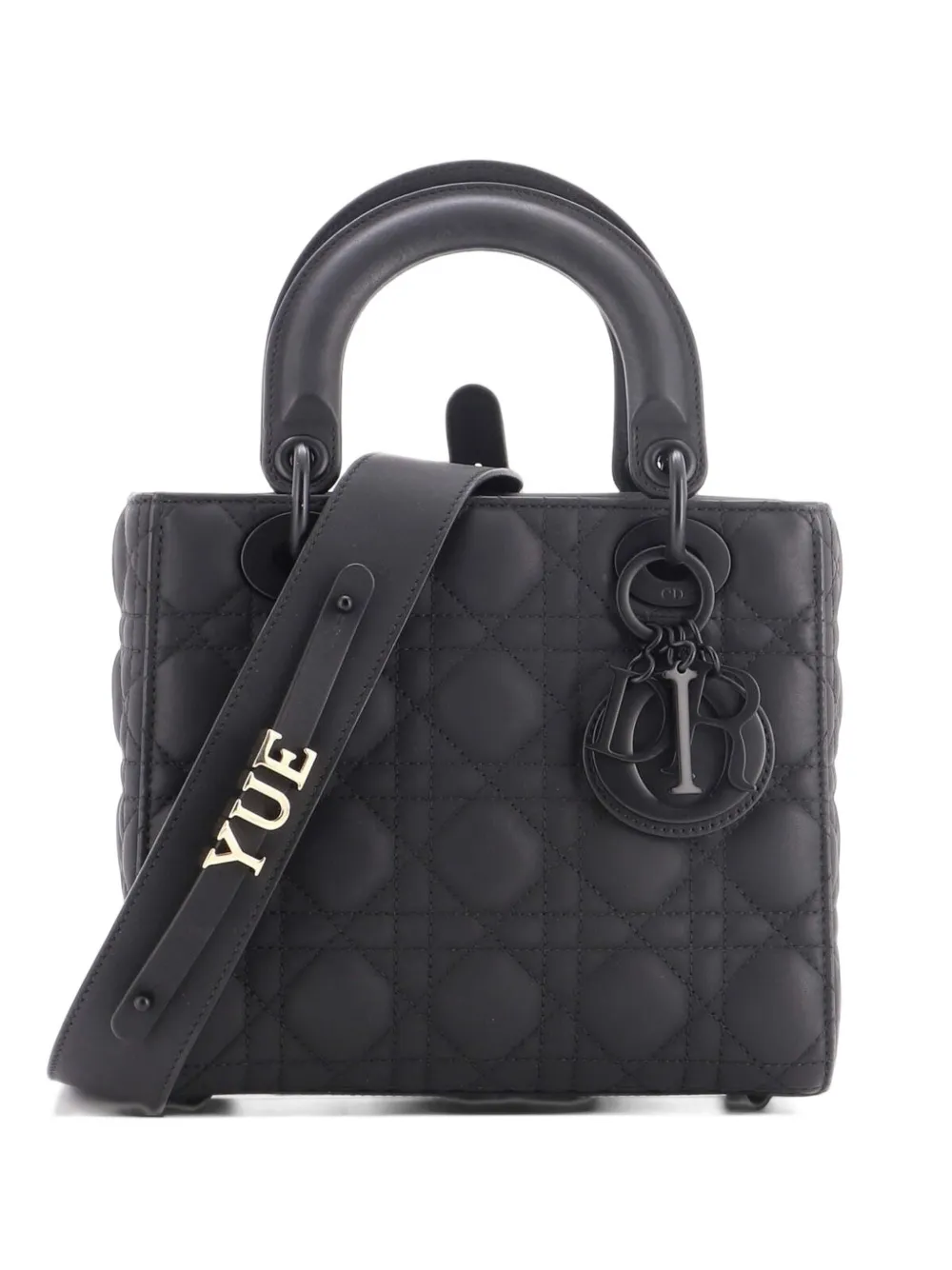 Christian Dior Pre-Owned Ultra Matte My ABCDior Lady Dior Bag Cannage Quilt Calfskin shoulder bag - Schwarz