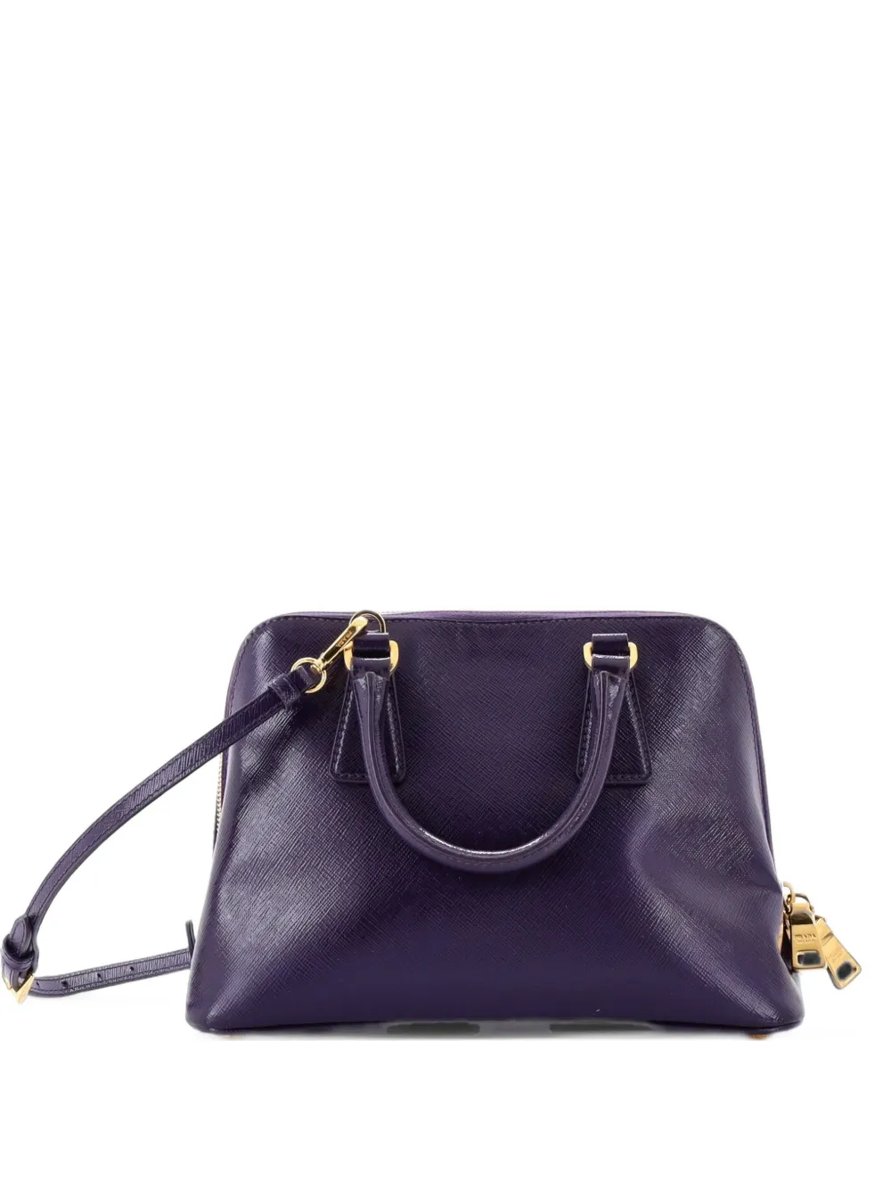 Prada Pre-Owned Promenade Bag Vernice Saffiano Leather Small satchel - Viola
