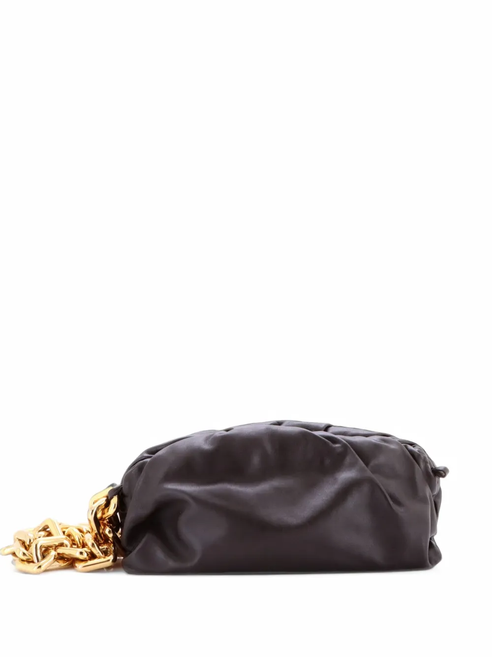 Bottega Veneta Pre-Owned The Chain Pouch Leather shoulder bag - Braun