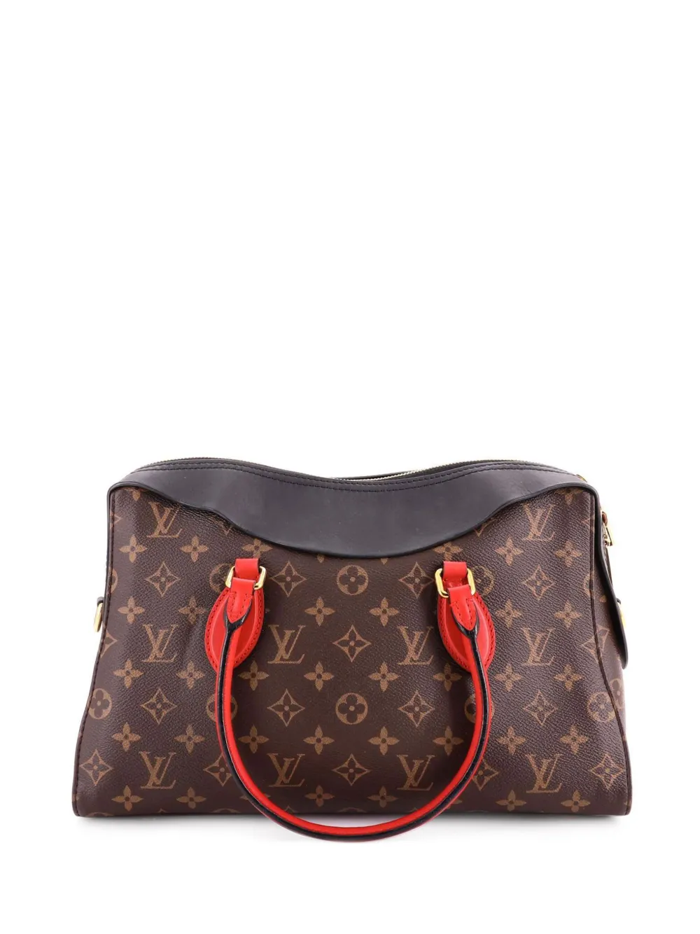 Louis Vuitton Pre-Owned Tuileries Handbag Monogram Canvas with Leather satchel - Brown