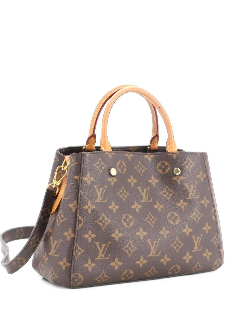 Louis Vuitton Pre-Owned Montaigne Handbag Monogram Canvas BB satchel - Brown