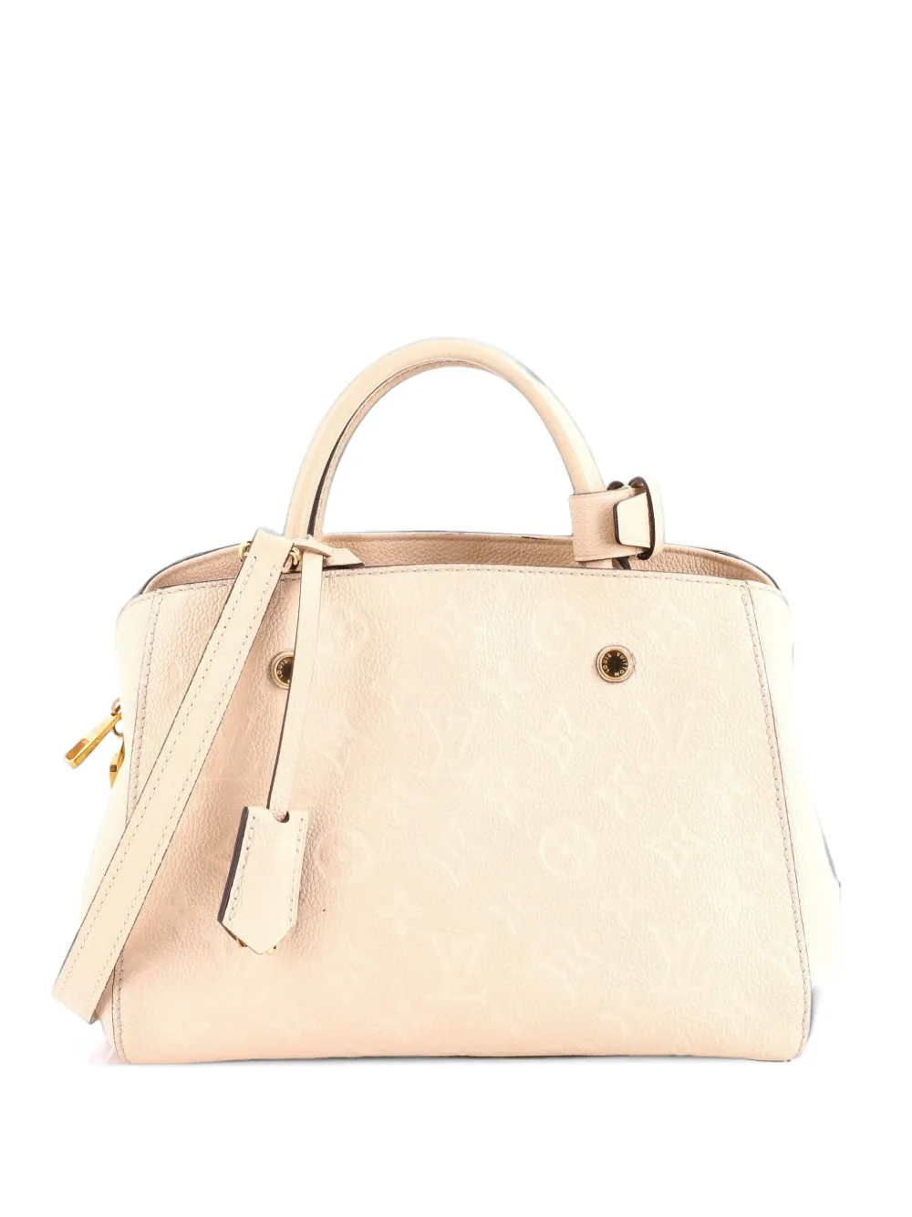 Louis Vuitton Pre-Owned Montaigne Handbag Monogram Empreinte Leather BB satchel - Nude